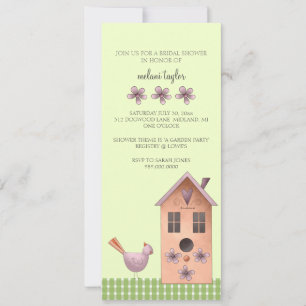 Bridal Shower-uitnodigingen of Garden Party-evenem Kaart