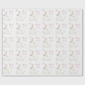 Bridal Shower Wedding Dress Bride to Be Cadeaupapier (Vlak)