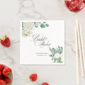bridal shower welcome sign, eucalyptus bridal  servet (Insitu)