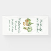 Bridal Shower Welcome Sign Fabric Banner, Personal Spandoek (Horizontaal)