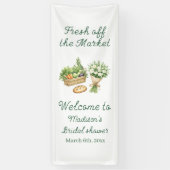 Bridal Shower Welcome Sign Fabric Banner, Personal Spandoek (Verticaal)