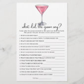 Bridal shower What did the groom say (Voorkant)