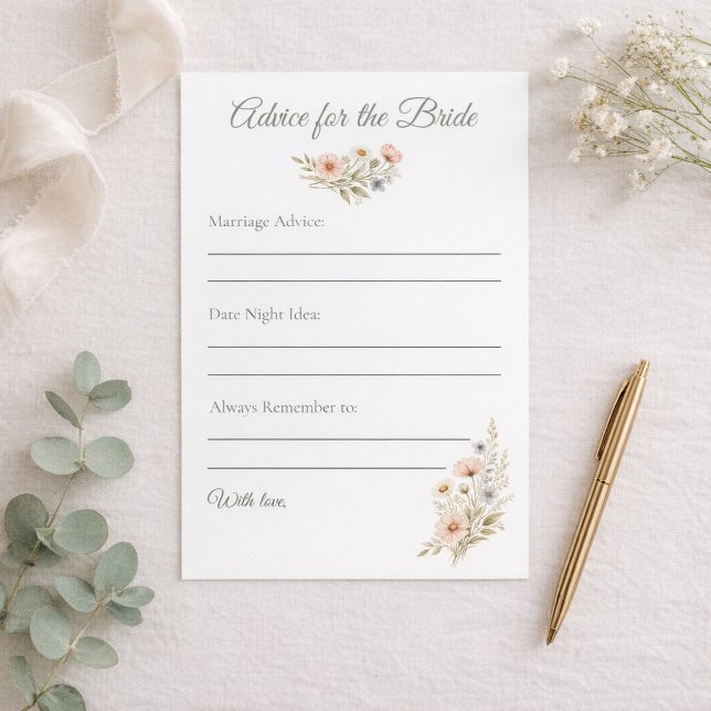 Bridal Shower Wildflower Advice for The Bride (Creator heeft geüpload)