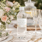 Bridal Shower Wildflower Garden Party Waterfles Etiket