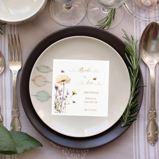 Bridal Shower wildflowers Bride to Bee Servet