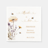 Bridal Shower wildflowers Bride to Bee Servet (Voorkant)