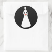 Bridal Silhouette I Ronde Sticker (Tas)