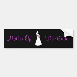 Bridal Silhouette II moeder van de bruid Bumpersticker