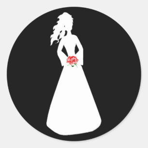 Bridal Silhouette II Ronde Sticker