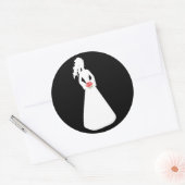 Bridal Silhouette II Ronde Sticker (Envelop)