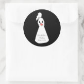 Bridal Silhouette II Ronde Sticker (Tas)