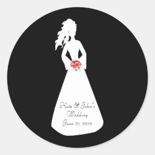 Bridal Silhouette II Ronde Sticker