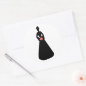 Bridal Silhouette Ronde Sticker (Envelop)