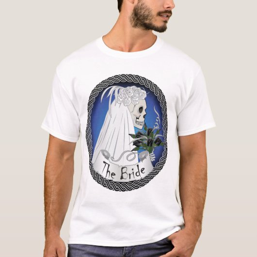 Bridal Skull - Blauw T-shirt (Voorkant)