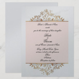 Bridal Softness Wedding Invitation Kaart