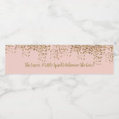 Bridal Sprinkle Birthday Party Waterfles Etiket (Enkel label)