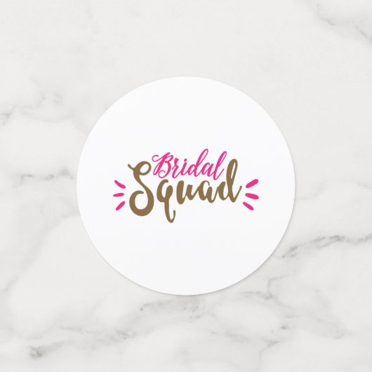 Bridal Squad Confetti (Kleine voorkant)