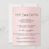 Bridal Sweet 16th 15th Kiss LIPS Roos Roze Kaart (Achterkant)