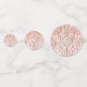 Bridal Sweet 16th Pink Spark Glitter Diamond Roos Confetti (Voorkanten)