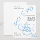 Bridal Tea Celebration Kaart (Voorkant / Achterkant)