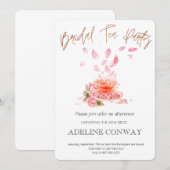 Bridal Tea Celebration Kaart (Voorkant / Achterkant)