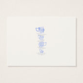 Bridal Tea China Lace Raad Raad Hoeveel Kisses Gam Visitekaartje (Achterkant)