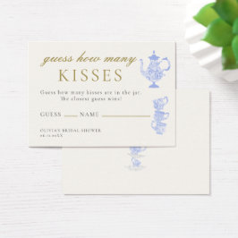 Bridal Tea China Lace Raad Raad Hoeveel Kisses Gam Visitekaartje