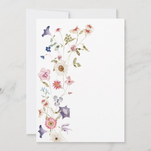 Bridal Tea Floral Kaart (Achterkant)