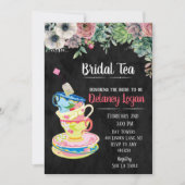 Bridal Tea Party Bloemenuitnodiging Kaart (Voorkant)