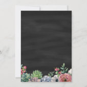 Bridal Tea Party Bloemenuitnodiging Kaart (Achterkant)