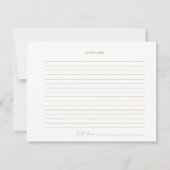 Bridal Tea Party Chinoiserie Blue Recipe Card Bedankkaart (Achterkant)