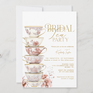 Bridal Tea Party Chinoiserie Pink Bridal Shower In Kaart