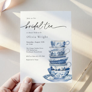 Bridal Tea Party Chinoiserie Vrijgezellenfeest Kaart