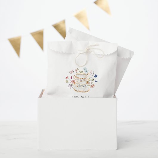 Bridal Tea Party Favor Bags Bedankzakje