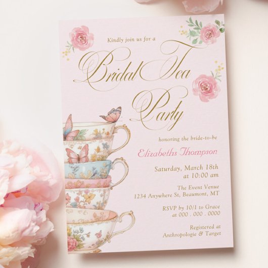 Bridal Tea Party Kaart