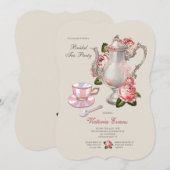 Bridal Tea Party Kaart (Voorkant / Achterkant)