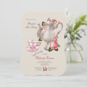 Bridal Tea Party Kaart (Staand voorkant)