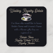 Bridal Tea Party Regal Floral Elegance: Register Informatiekaartje (Voorkant)