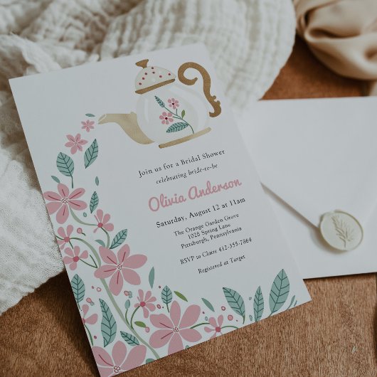 Bridal Tea Party Shower Kaart