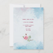 Bridal Tea Party Shower Uitnodiging (Achterkant)