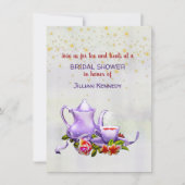 Bridal Tea Party Shower Uitnodiging (Voorkant)