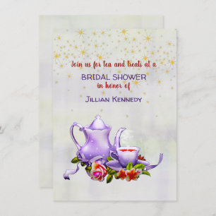 Bridal Tea Party Shower Uitnodiging