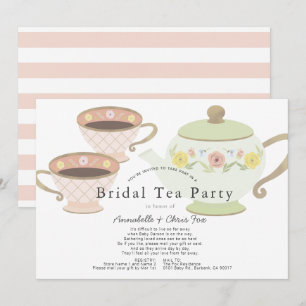 Bridal Tea Party Tea Pot Vrijgezellenfeest per pos Kaart