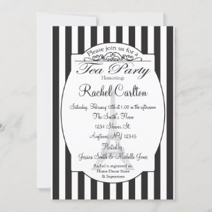 Bridal Tea Party - uitnodiging van Black Paris