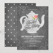 Bridal Tea Party | VRIJGEZELLENFEEST Kaart (Voorkant / Achterkant)