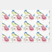 Bridal Tea Party Waterverven die papierbladen over Inpakpapier Vel (Voorkant 2)