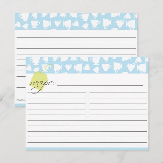 Bridal Tea Recept Kaart (Voorkant / Achterkant)