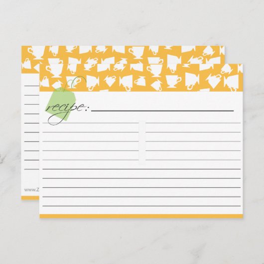 Bridal Tea Recept Kaart (Voorkant / Achterkant)