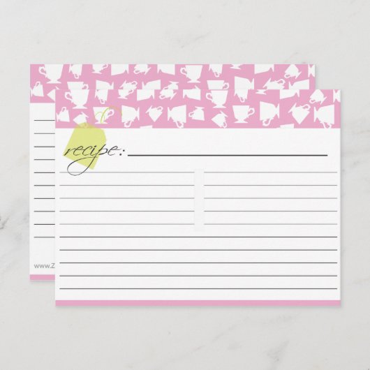 Bridal Tea Recept Kaart (Voorkant / Achterkant)