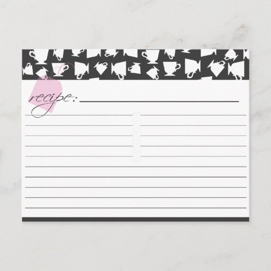 Bridal Tea Recept Kaart (Voorkant)